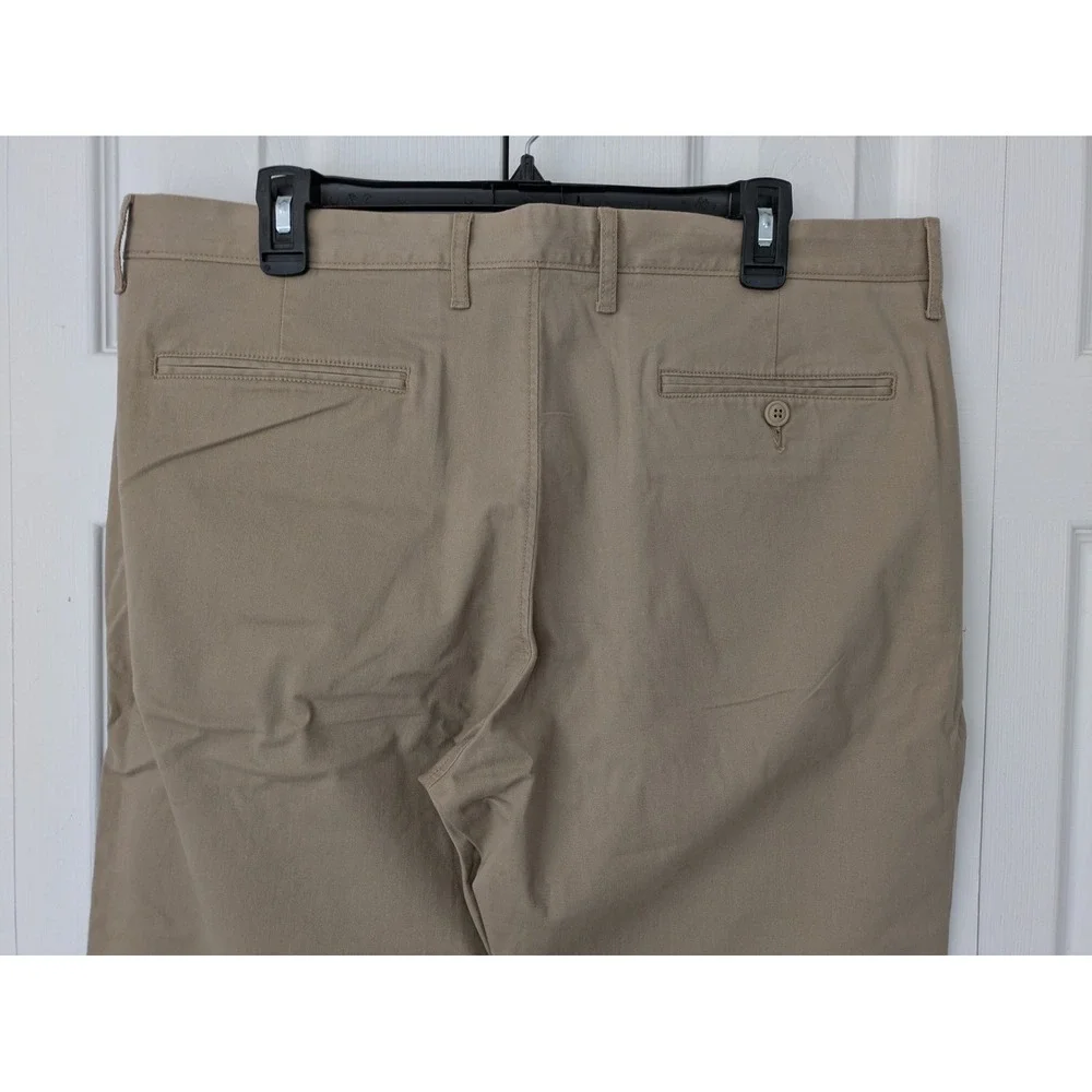 J. Crew 770 Straight Ft Stretch Chino Pants Mens 36 Unhemmed Beige NWT $89 AR886